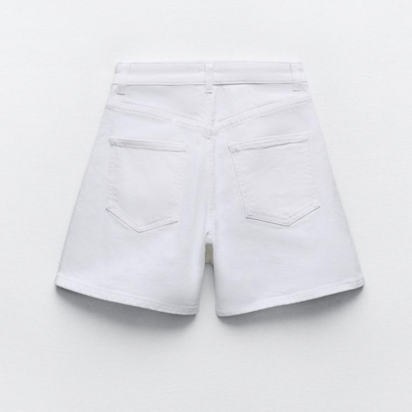 Zara Mom Fit Shorts NEW - sz 4 - Picture 3 of 6